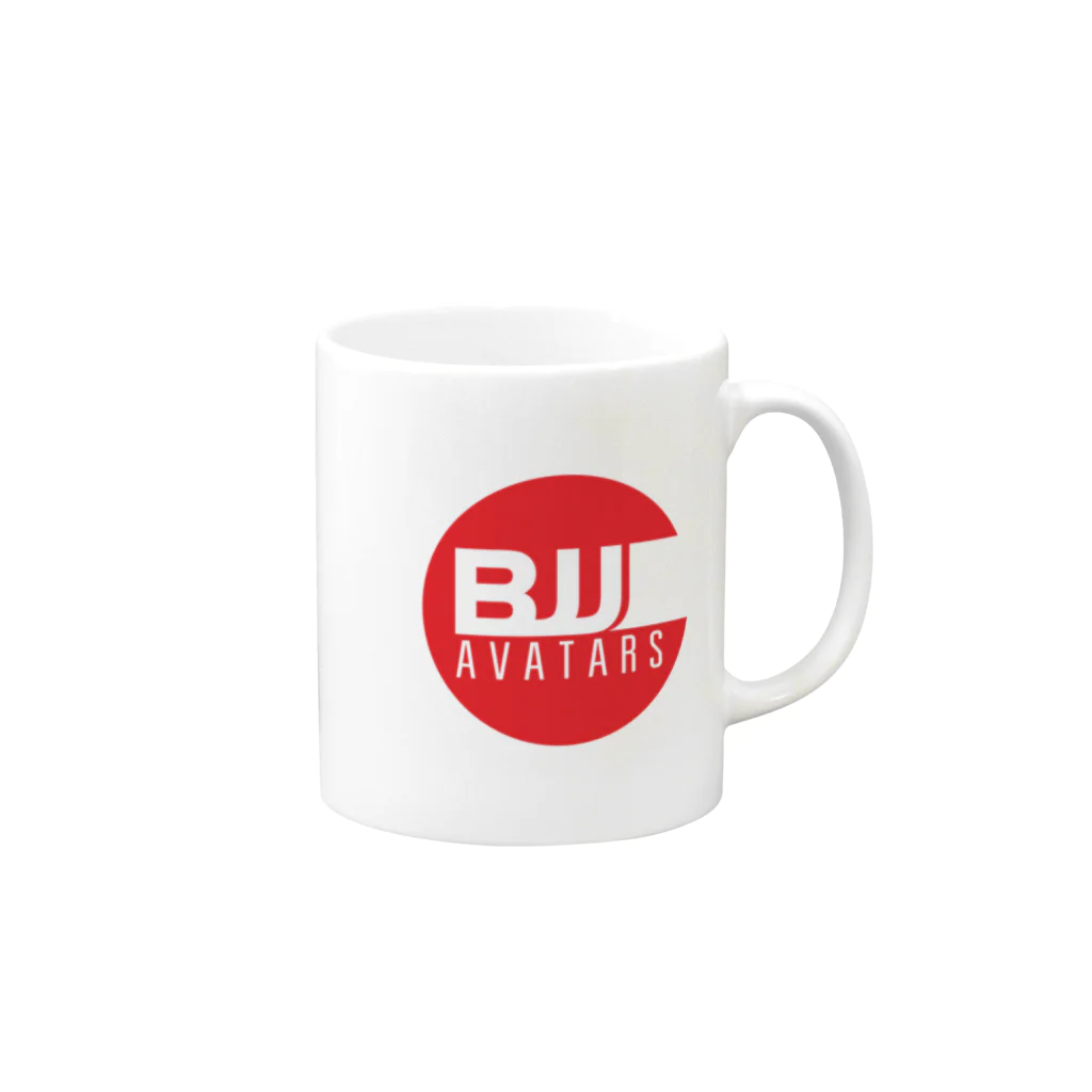 BJJ AVATARSのBJJ AVATRAS LOGO Mug :right side of the handle