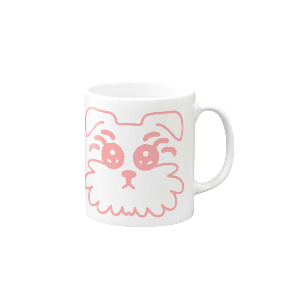 いぬがおちてるのDog’s Eye Mug :right side of the handle