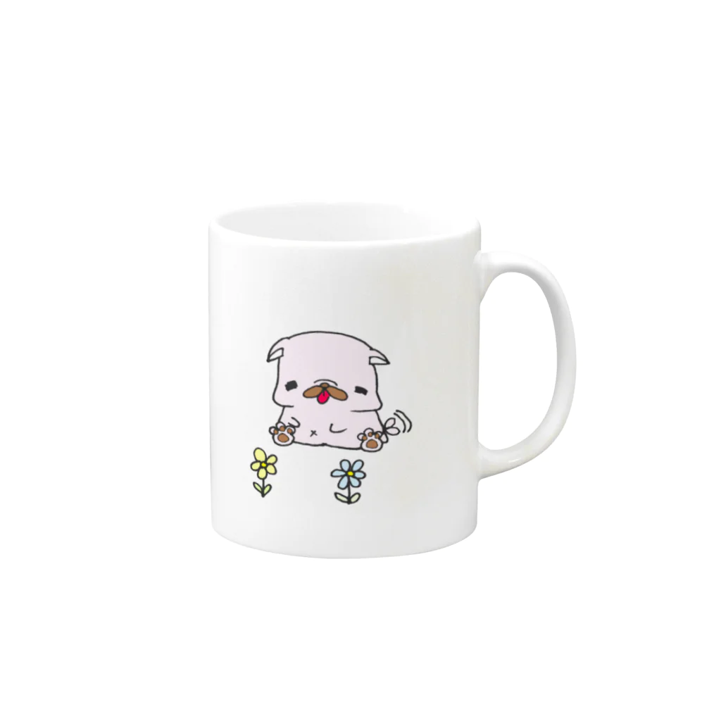 日の大和のぺーすけ のんびり Mug :right side of the handle