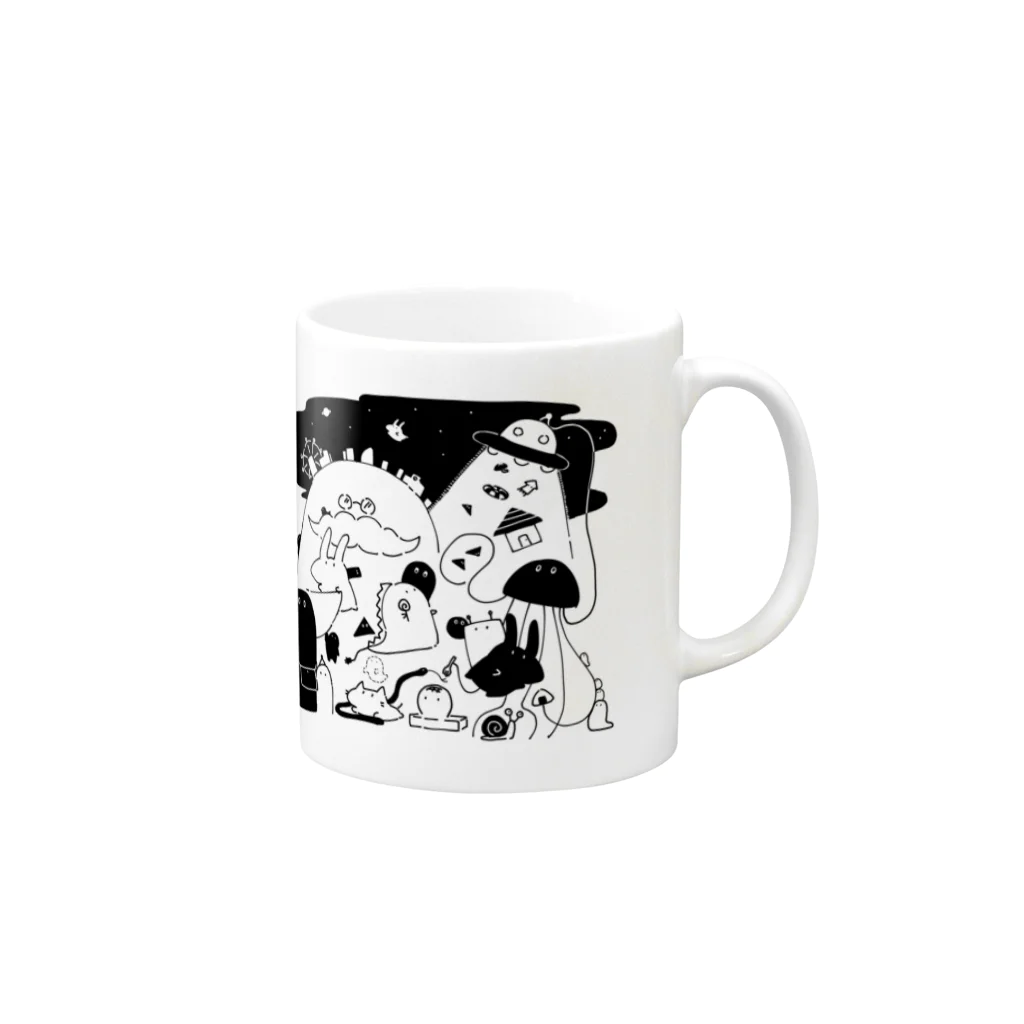 soratoのなぞのいきものたち Mug :right side of the handle