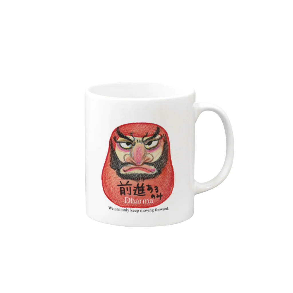 NoenoeMagicの川崎達磨 Mug :right side of the handle