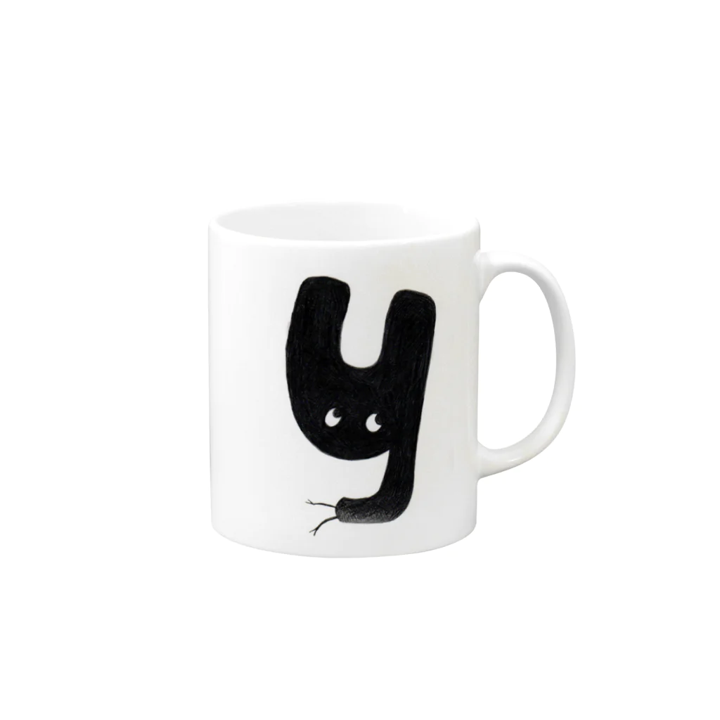 スズキアンナ のAlphabeZ_Y Mug :right side of the handle