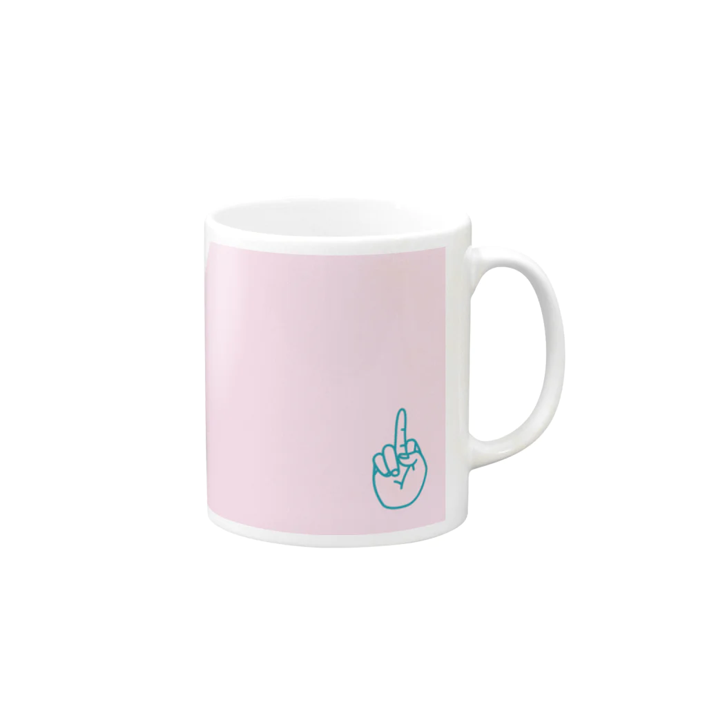 三重殺マネージャのお店（3out-manager）のモールス符号 Mug :right side of the handle