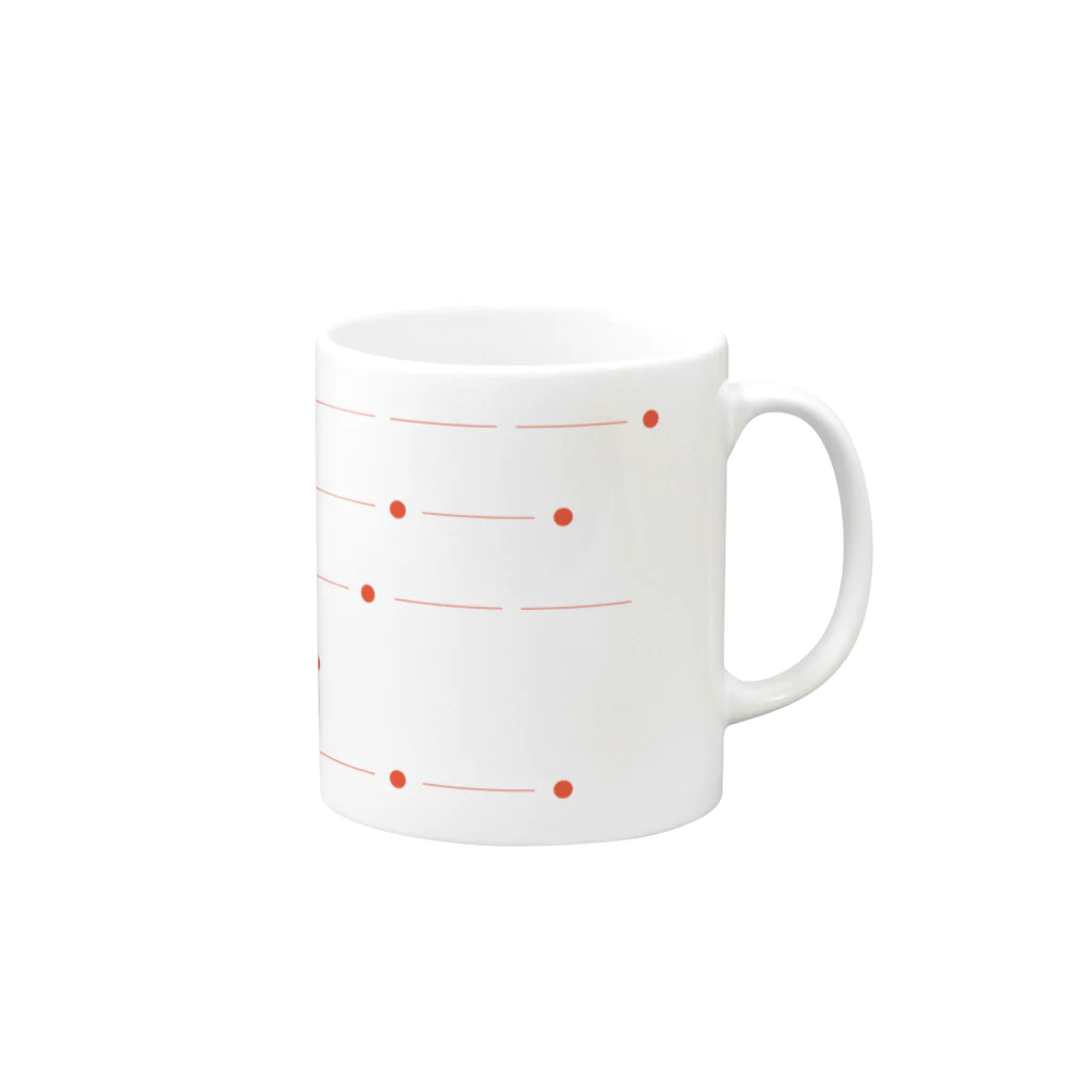 三重殺マネージャのお店（3out-manager）のモールス符号 - 関白宣言 Mug :right side of the handle