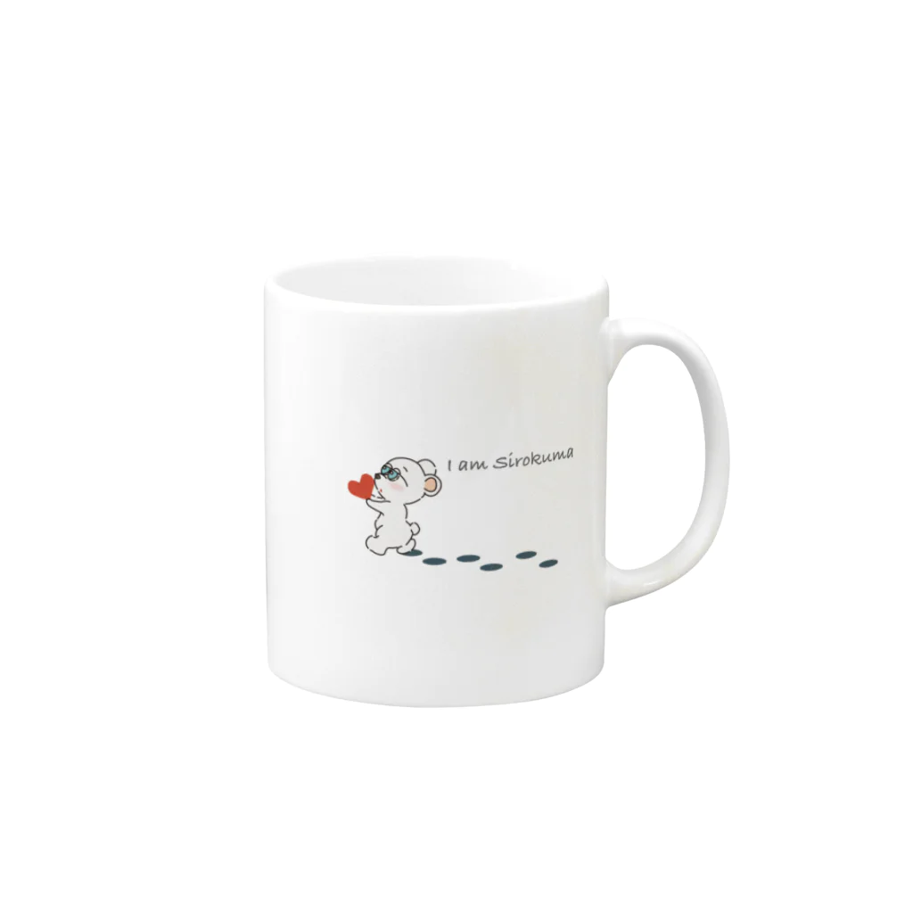 Fly to the futureのI am Sirokuma Mug :right side of the handle