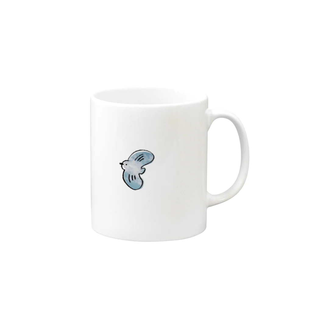 なっぱのトリ Mug :right side of the handle