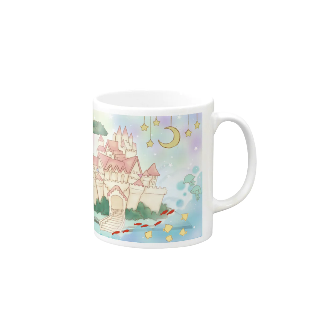 ❀天使色工房～咲良総司の小物やさん～❀のせかいのえほん。 Mug :right side of the handle