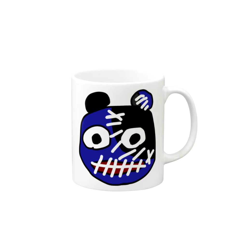 Bonurのキモかわくまたん Mug :right side of the handle