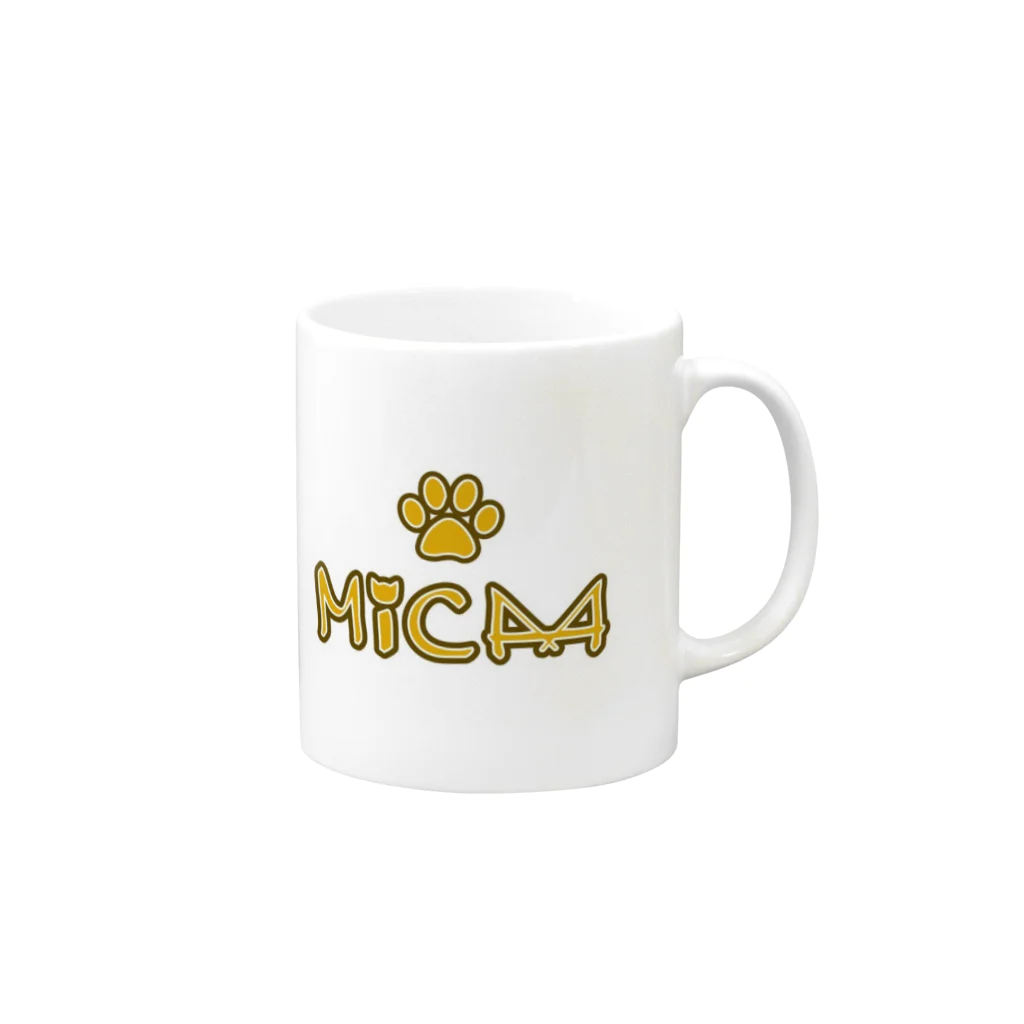 MICAのMICA雑貨 Mug :right side of the handle