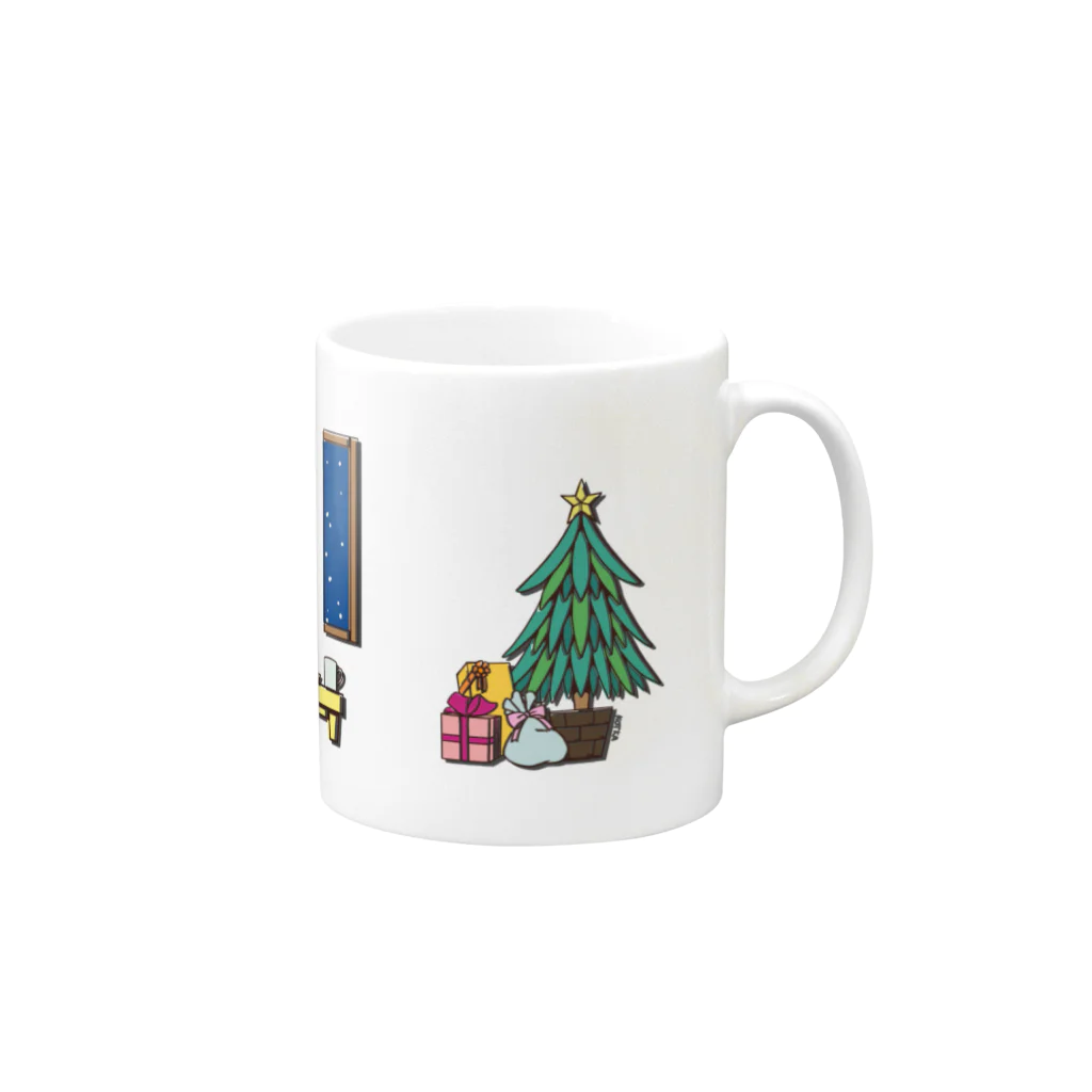 KOTKAのクリスマスツリー マグカップの取っ手の右面