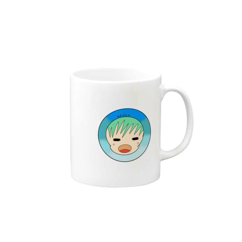 Isotaka019の和やかmalenくん Mug :right side of the handle