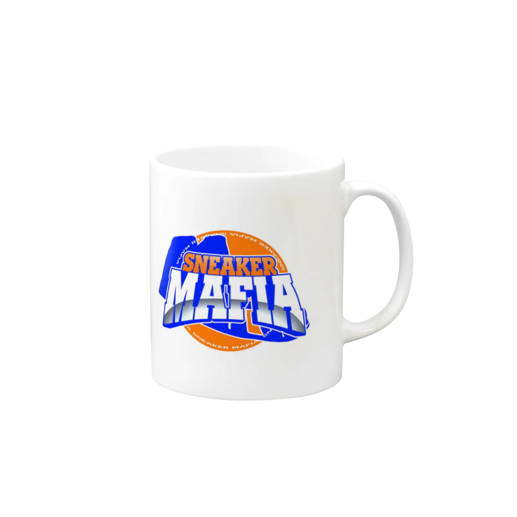 スニーカーマフィアSHOPのチームスニーカーマフィアロゴ Mug :right side of the handle