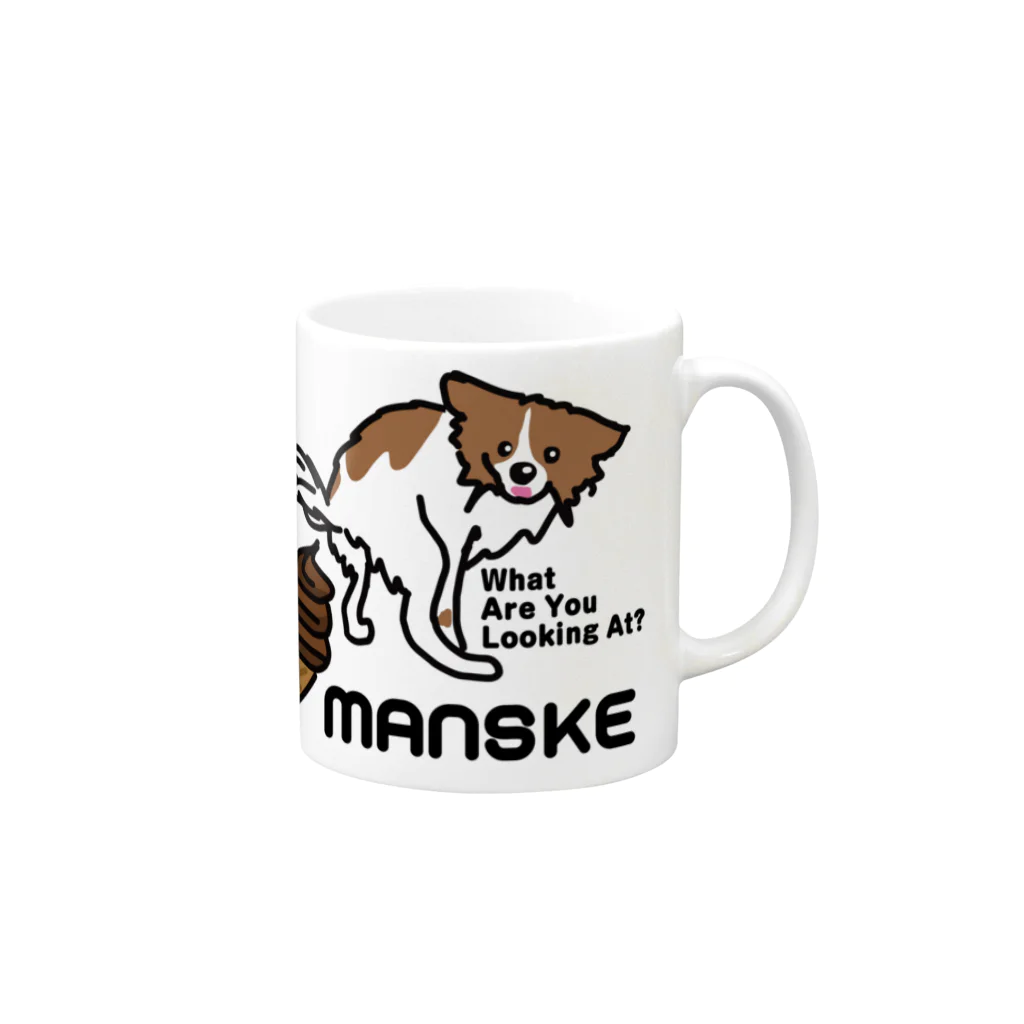 SNL design のWhat are you looking at? Mug :right side of the handle