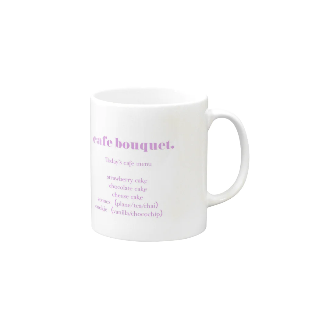 bouquetのbouquetデザインロゴ Mug :right side of the handle