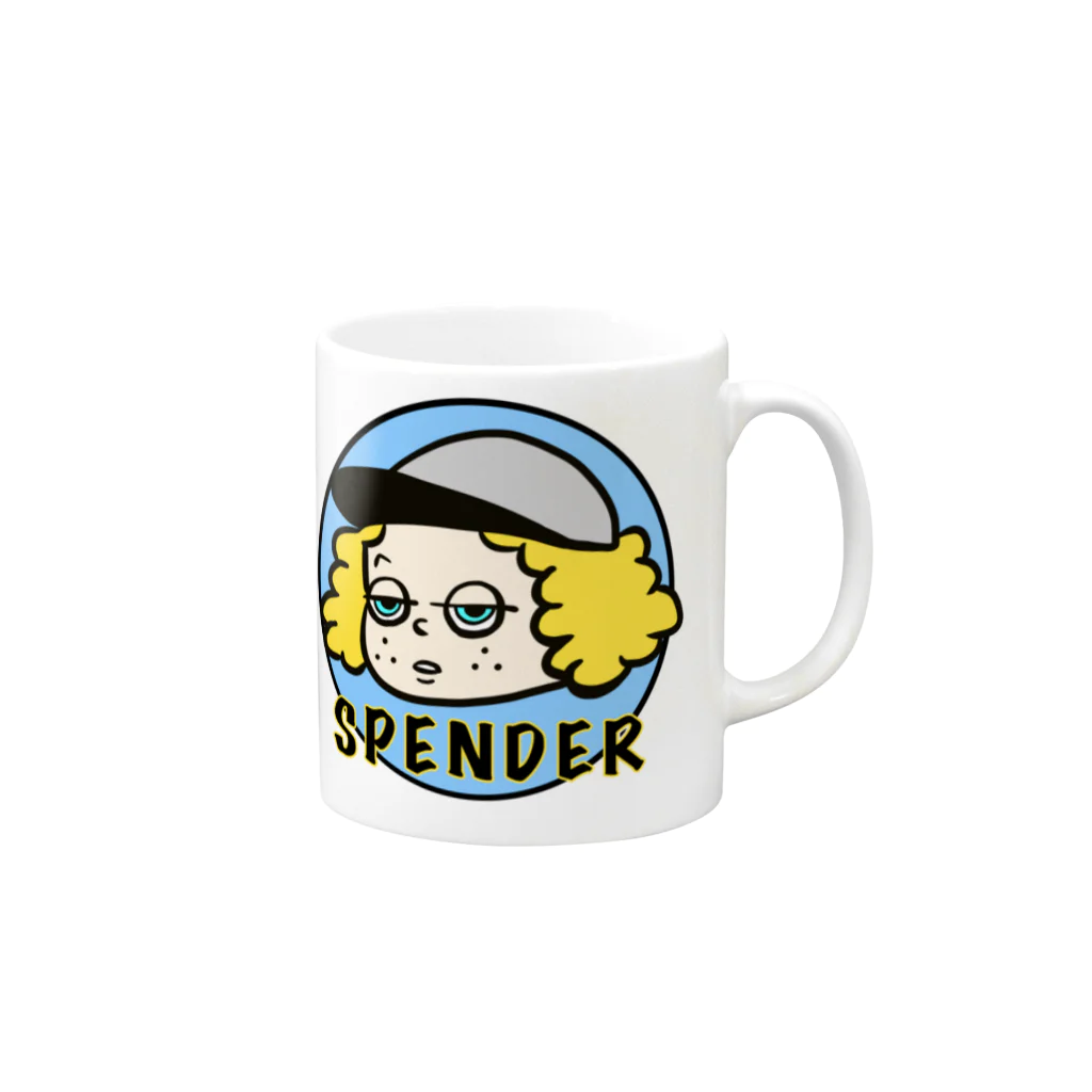 SPENDERのSPENDER BOYマグカップ マグカップの取っ手の右面