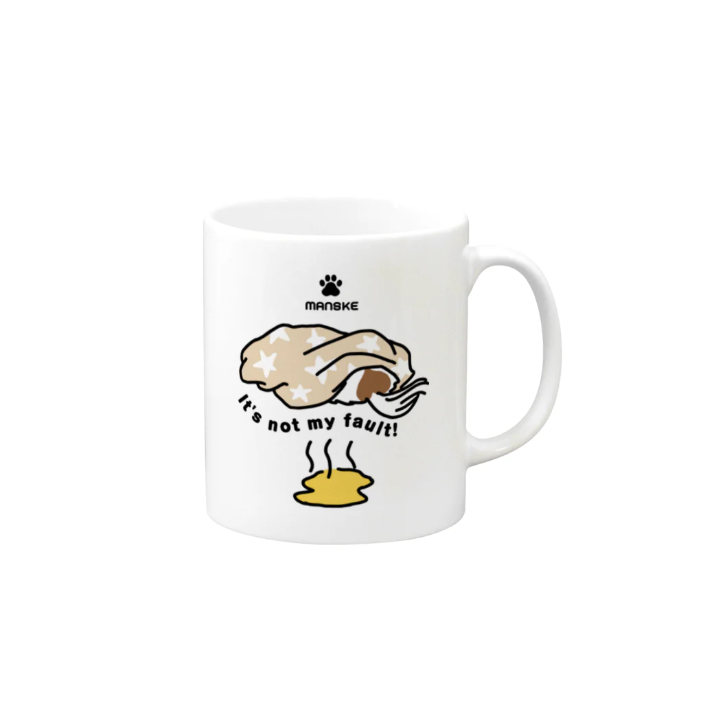 SNL design のIt's not my fault Mug :right side of the handle