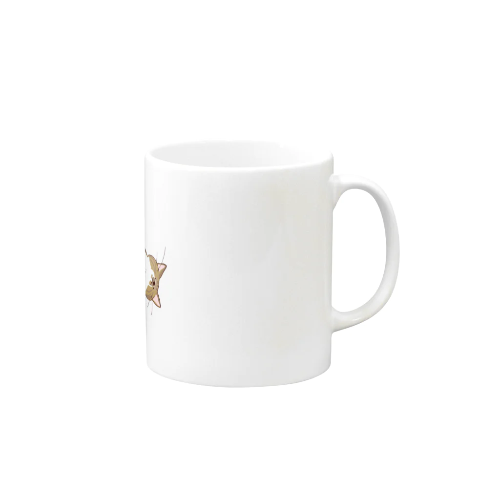 順扇堂のキジトラ Mug :right side of the handle