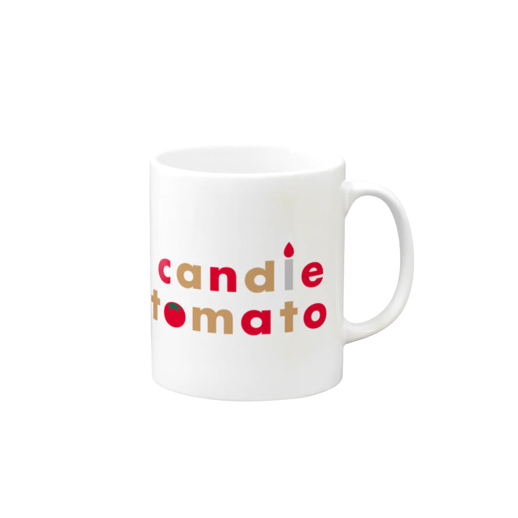 candle_tomatoのcandle tomato マグカップの取っ手の右面