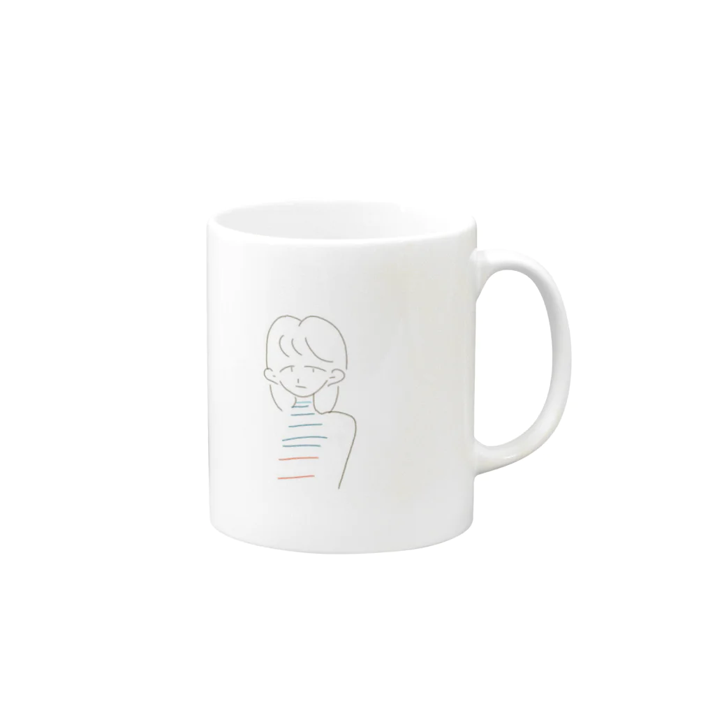 Sabasabaの女の子 Mug :right side of the handle