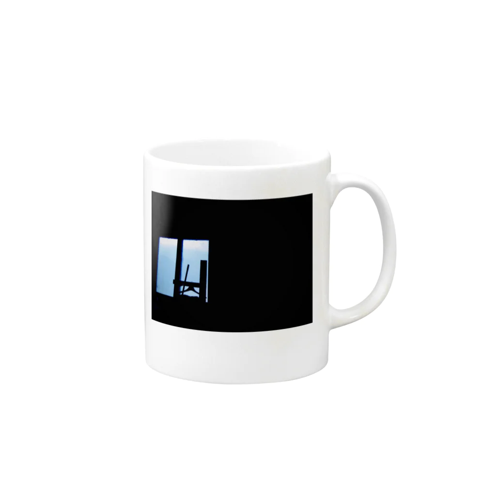 秋刀魚の眼のAzure Window Mug :right side of the handle