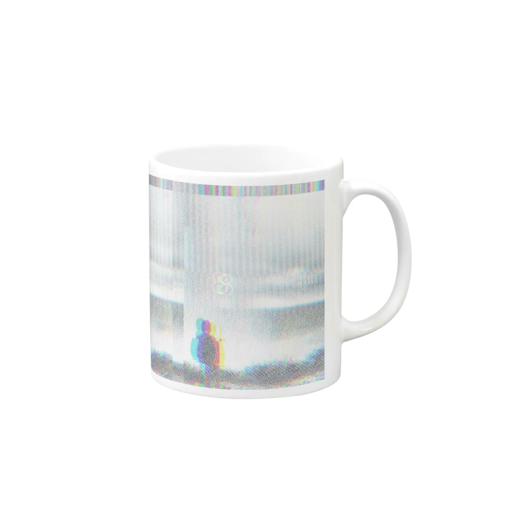 じょの7 shoot Mug :right side of the handle