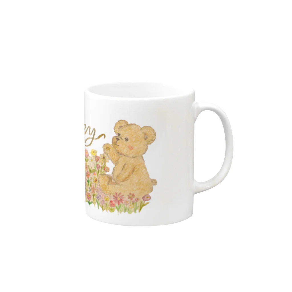 はなえみひまり ❁ maryhoney ❁のくまのヘーゼル Mug :right side of the handle