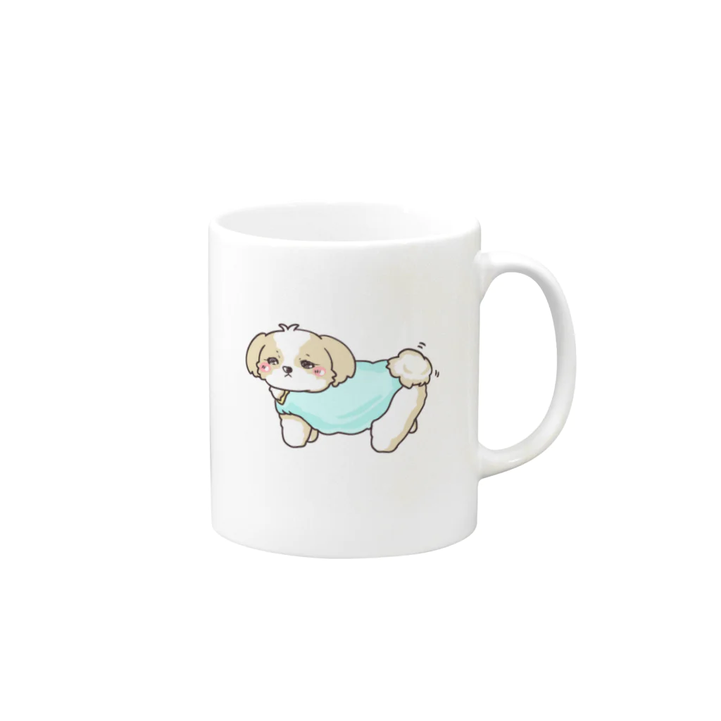 shih-tzuのシーズー Mug :right side of the handle