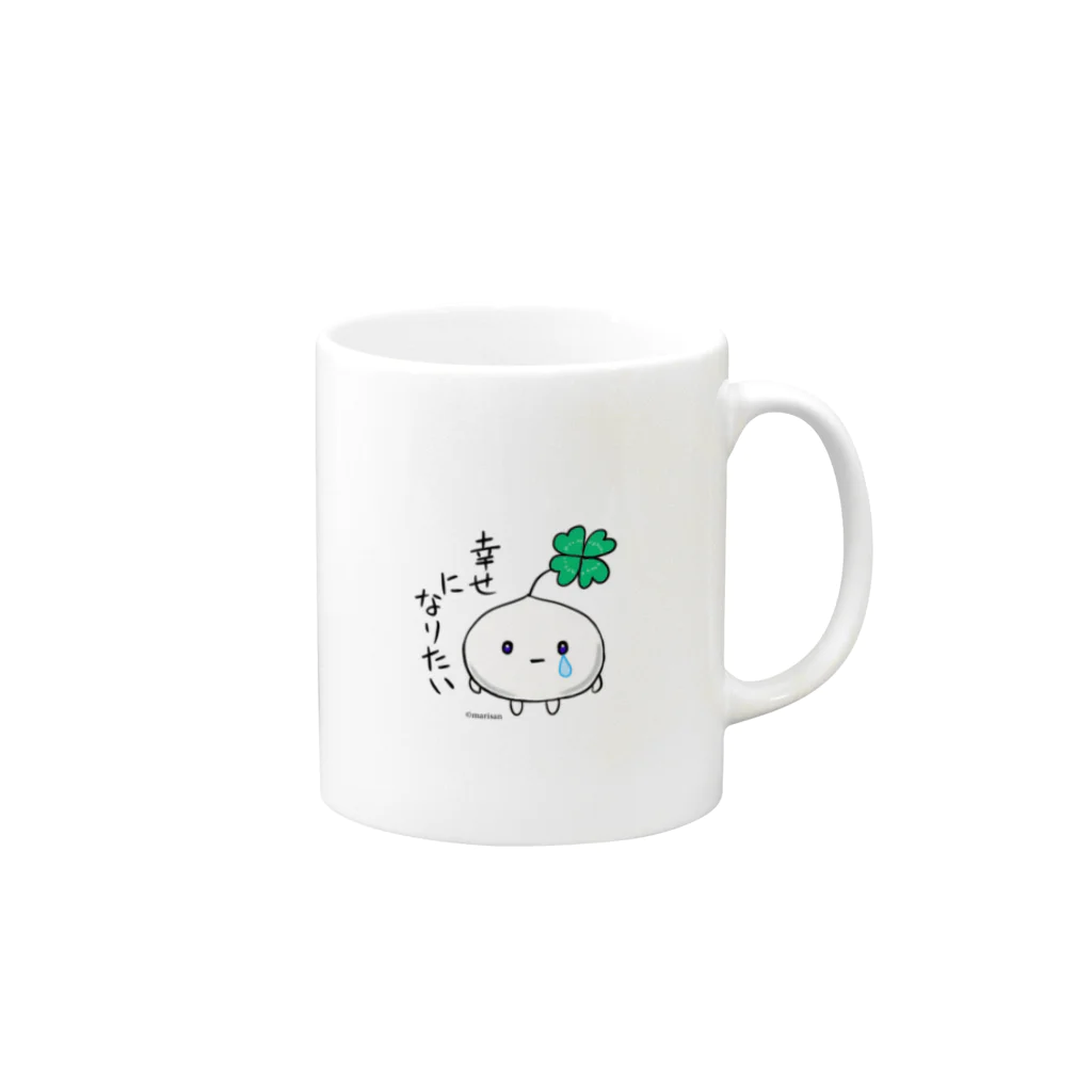 クリエイタータカまりのシロツメクサの妖精 Mug :right side of the handle