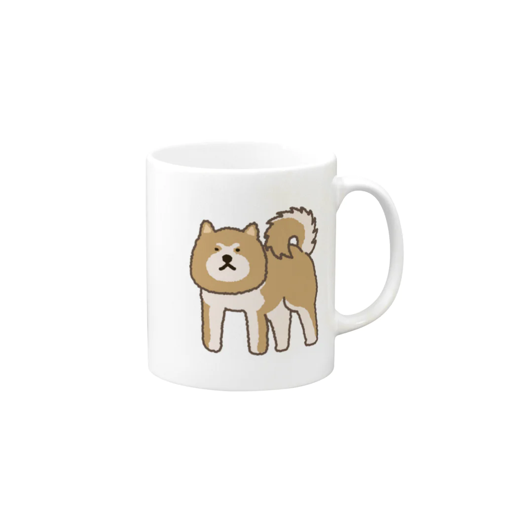 しばじるしデザインのムムッあきた犬 Mug :right side of the handle