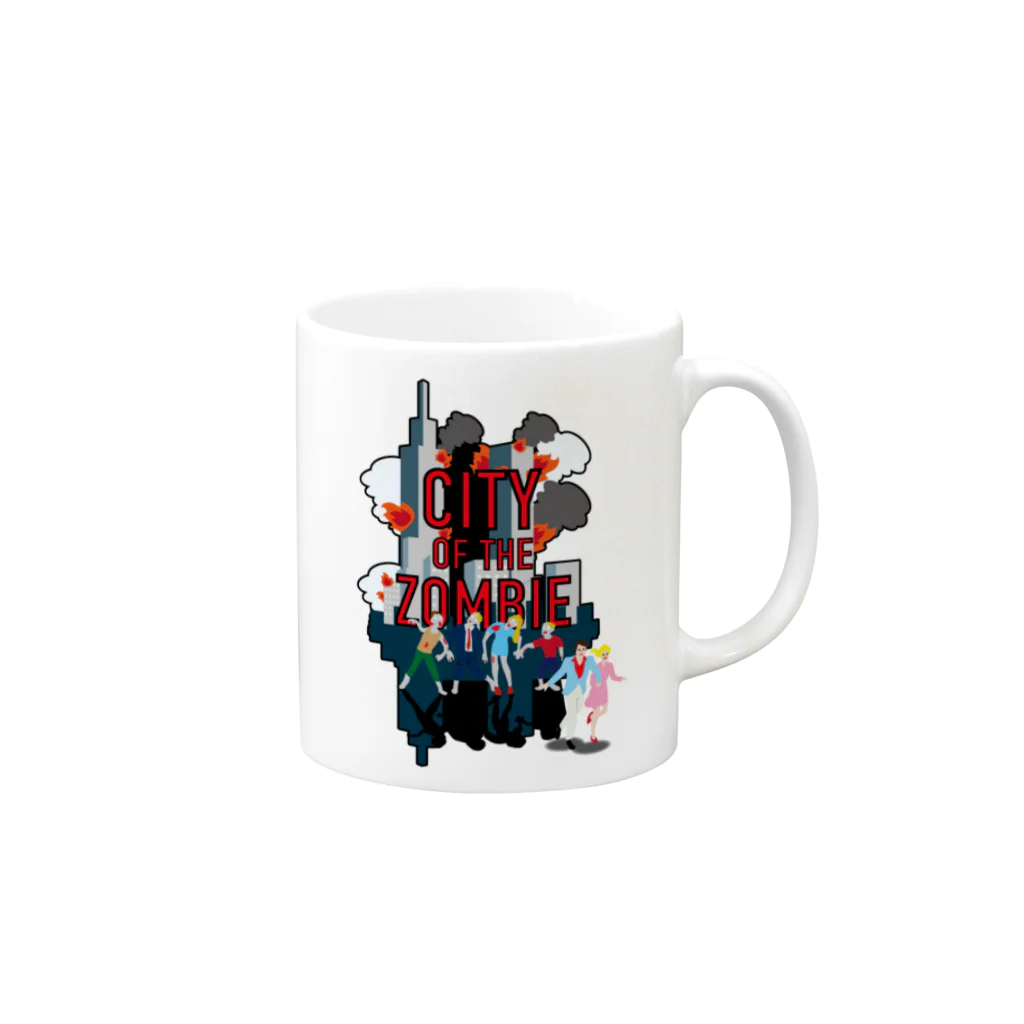 PINEMAのCITY OF THE ZOMBIE Mug :right side of the handle