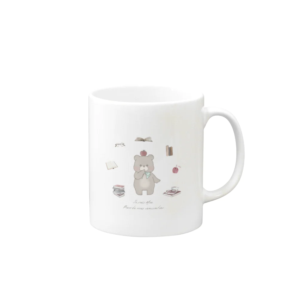 mimi et moi／ミミ エ モアのMoa's favorites Mug :right side of the handle