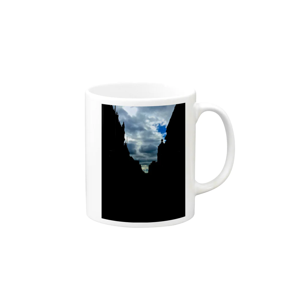 YUKI YOSHIDAのBULE SKY Mug :right side of the handle