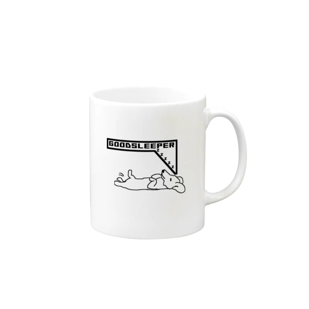 SleepDOGのGOODスリーパーDOG Mug :right side of the handle