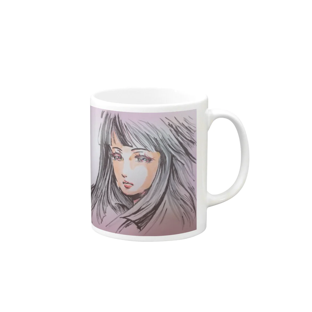 Mkorabore-syonのMAIHIME Mug :right side of the handle