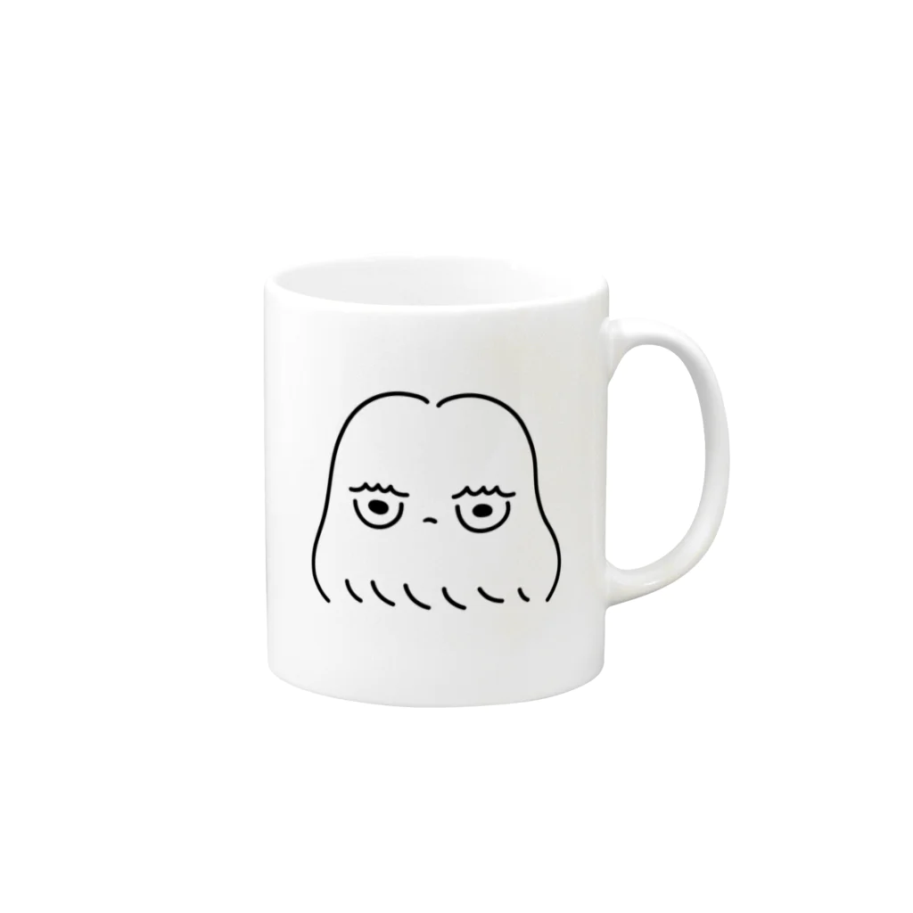 nervou'sのnervous Mug :right side of the handle