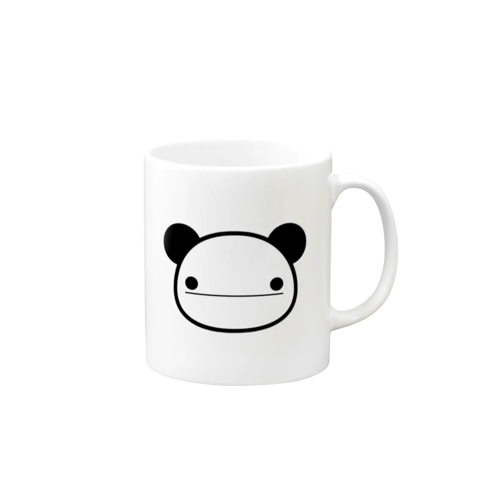 pruksのパンダマグカップ Mug :right side of the handle