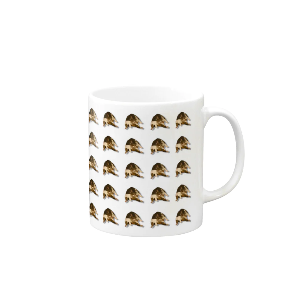 latte_oreha_nekoの「ツンデブ猫」ラテさんグッズ　分身ver Mug :right side of the handle