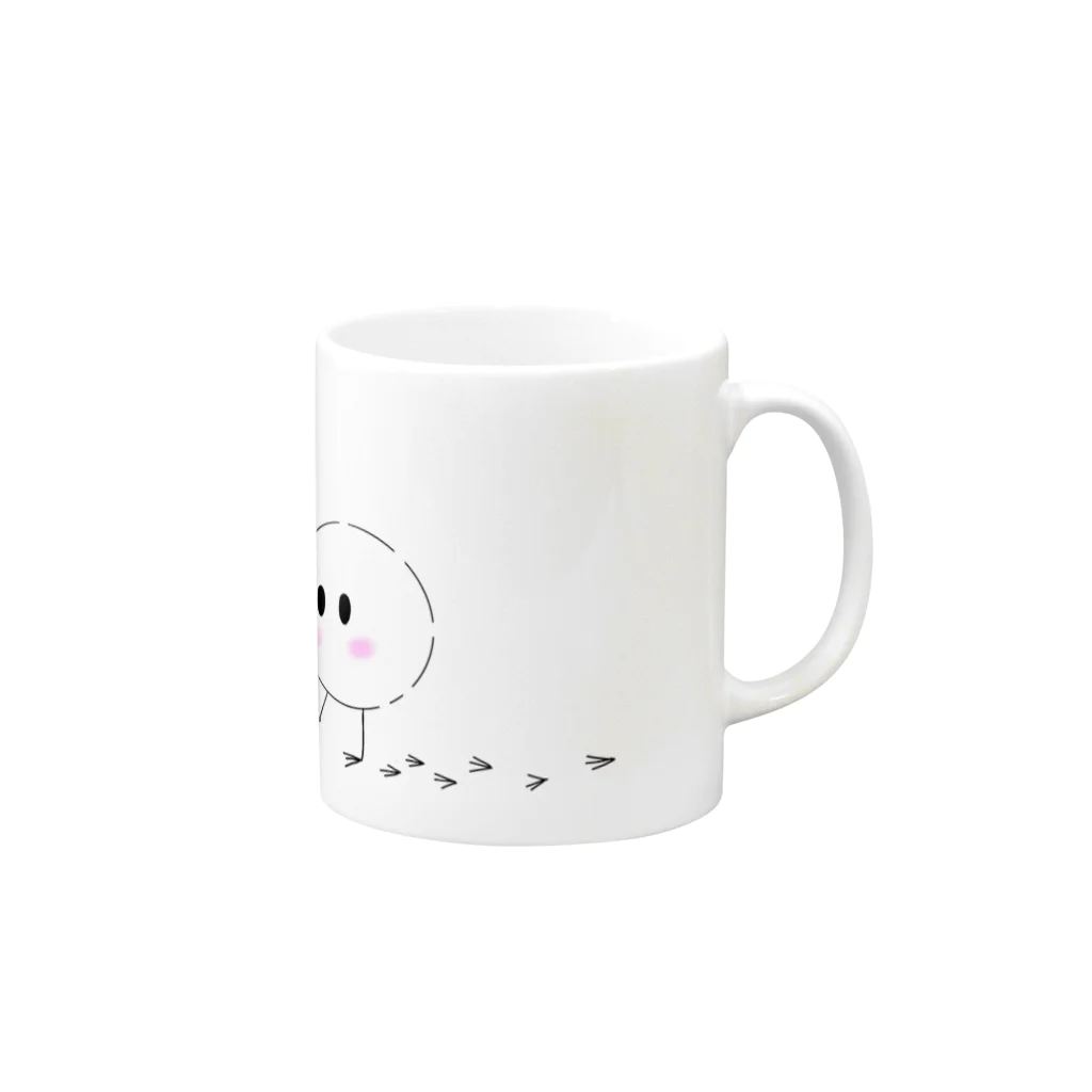 カブラのもふもふちゃん Mug :right side of the handle