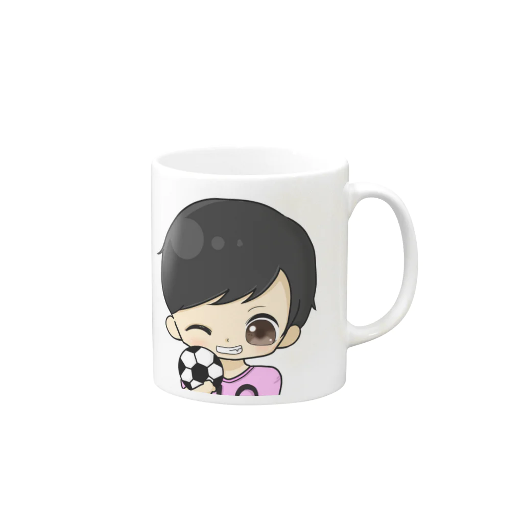 ︎︎うみきれい⚽️🌊のうみきれいグッズ Mug :right side of the handle