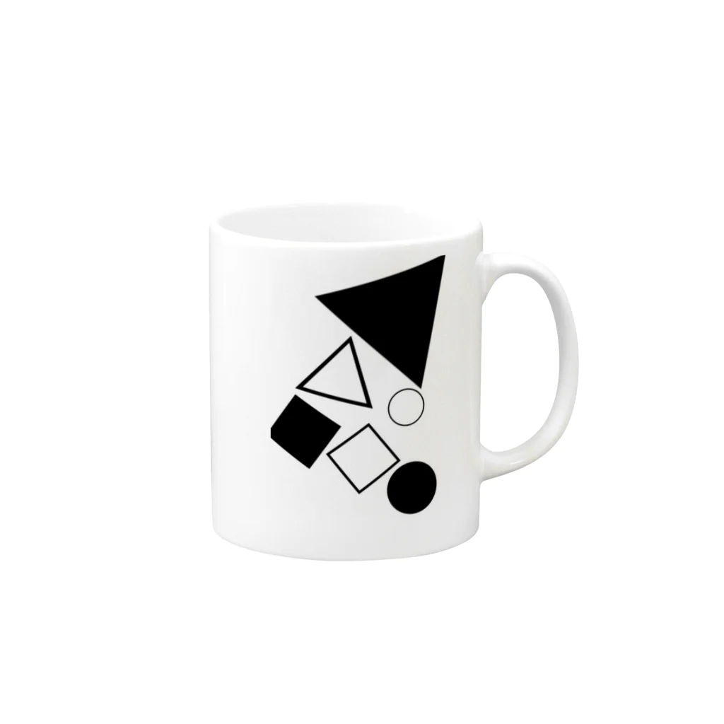 げしゅの△◯□ Mug :right side of the handle