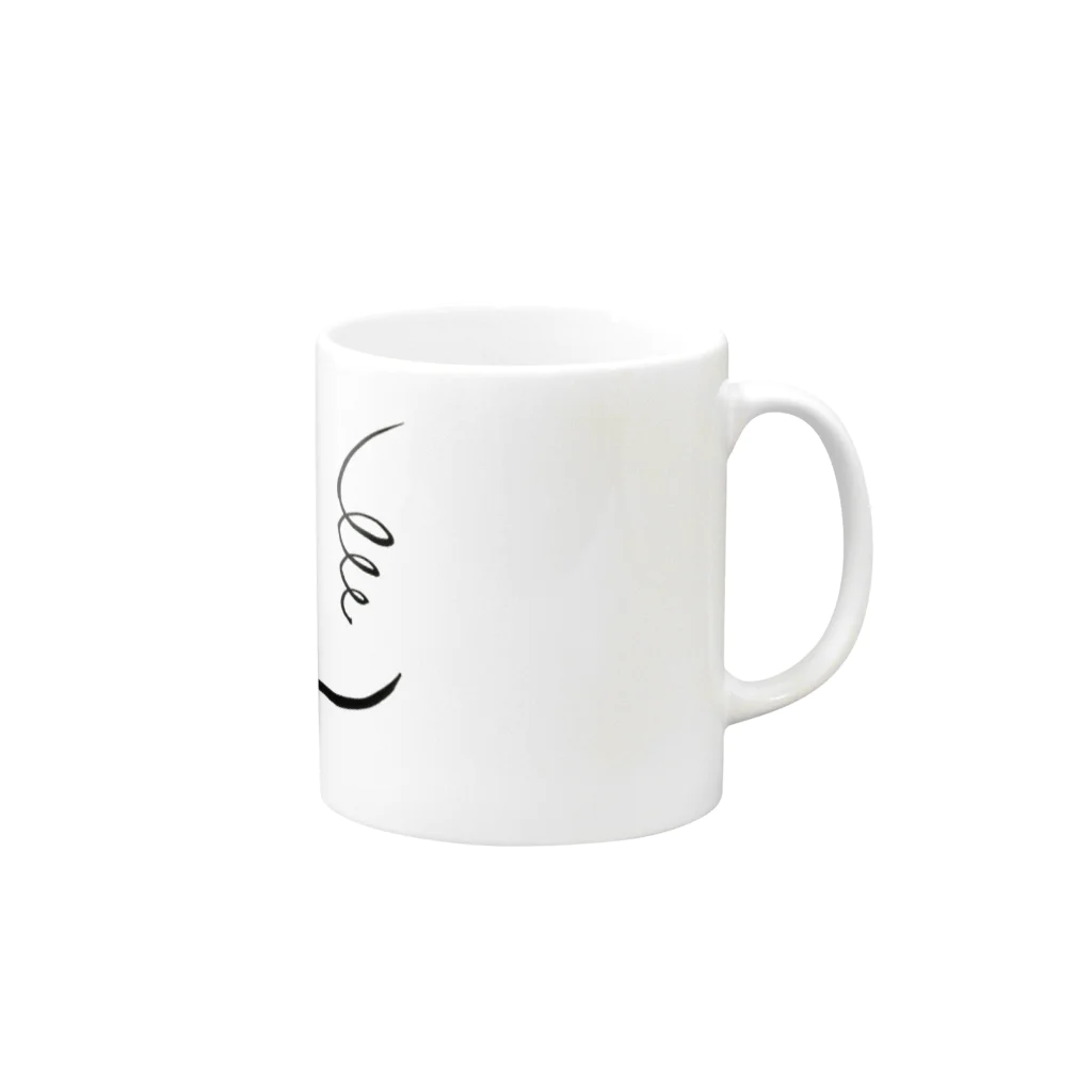 GreenSpecialの筆文字　クワッドアクセル Mug :right side of the handle