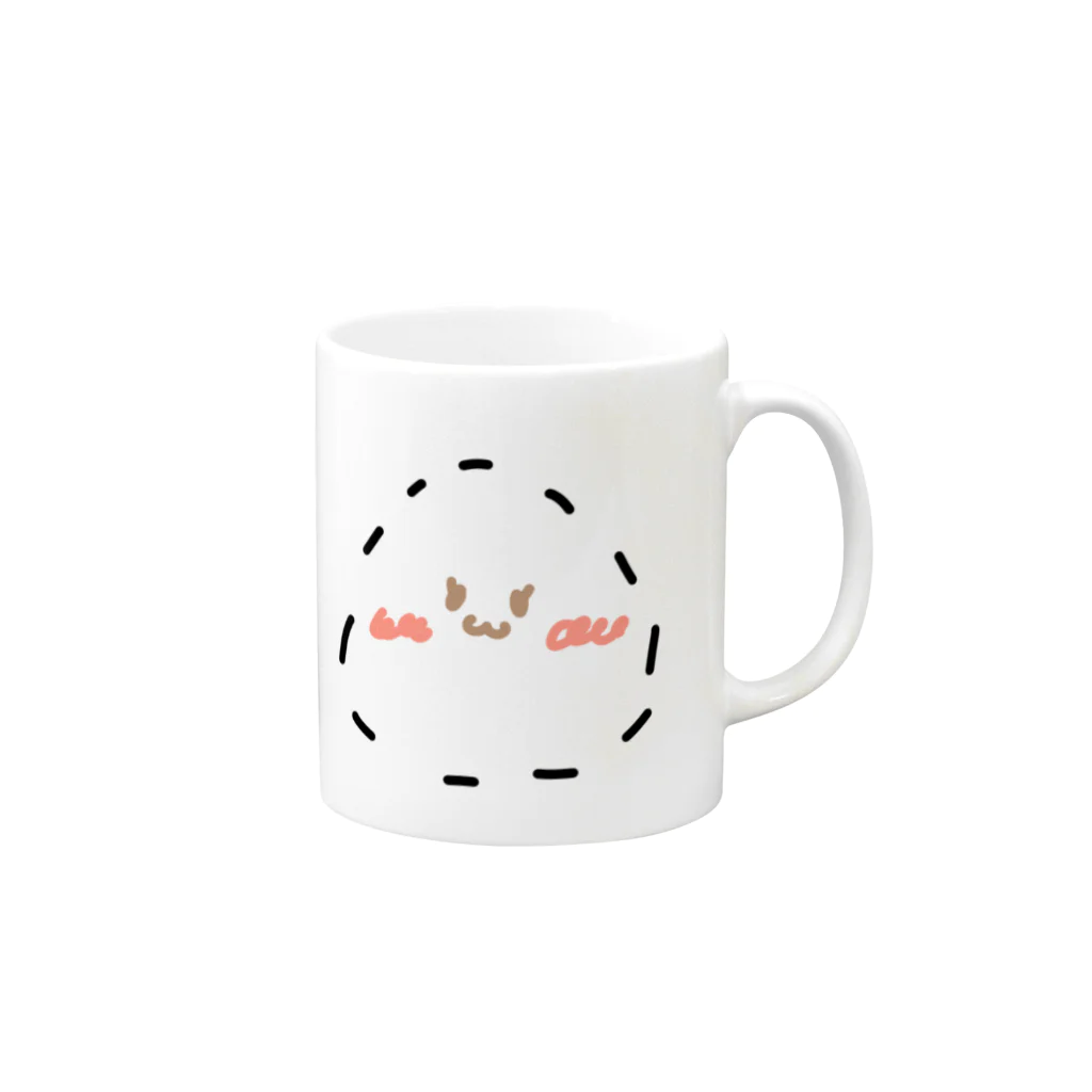 くまさん商店の鮭さん Mug :right side of the handle