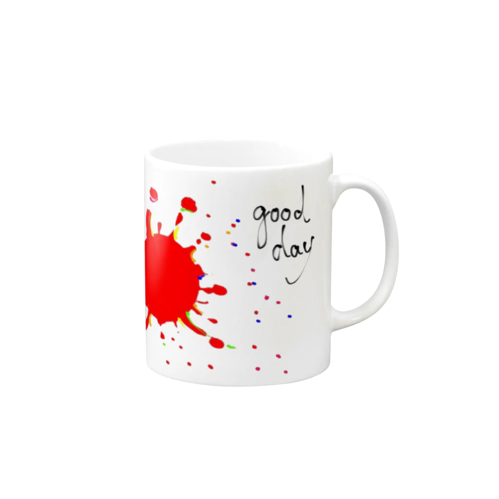 Talow Design の2022サンシャインブロークン Mug :right side of the handle