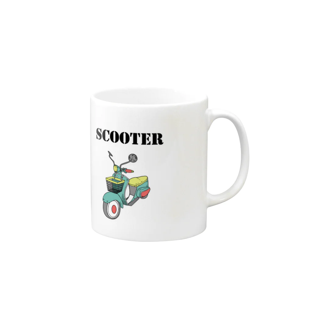 AiceのSCOOTER Mug :right side of the handle