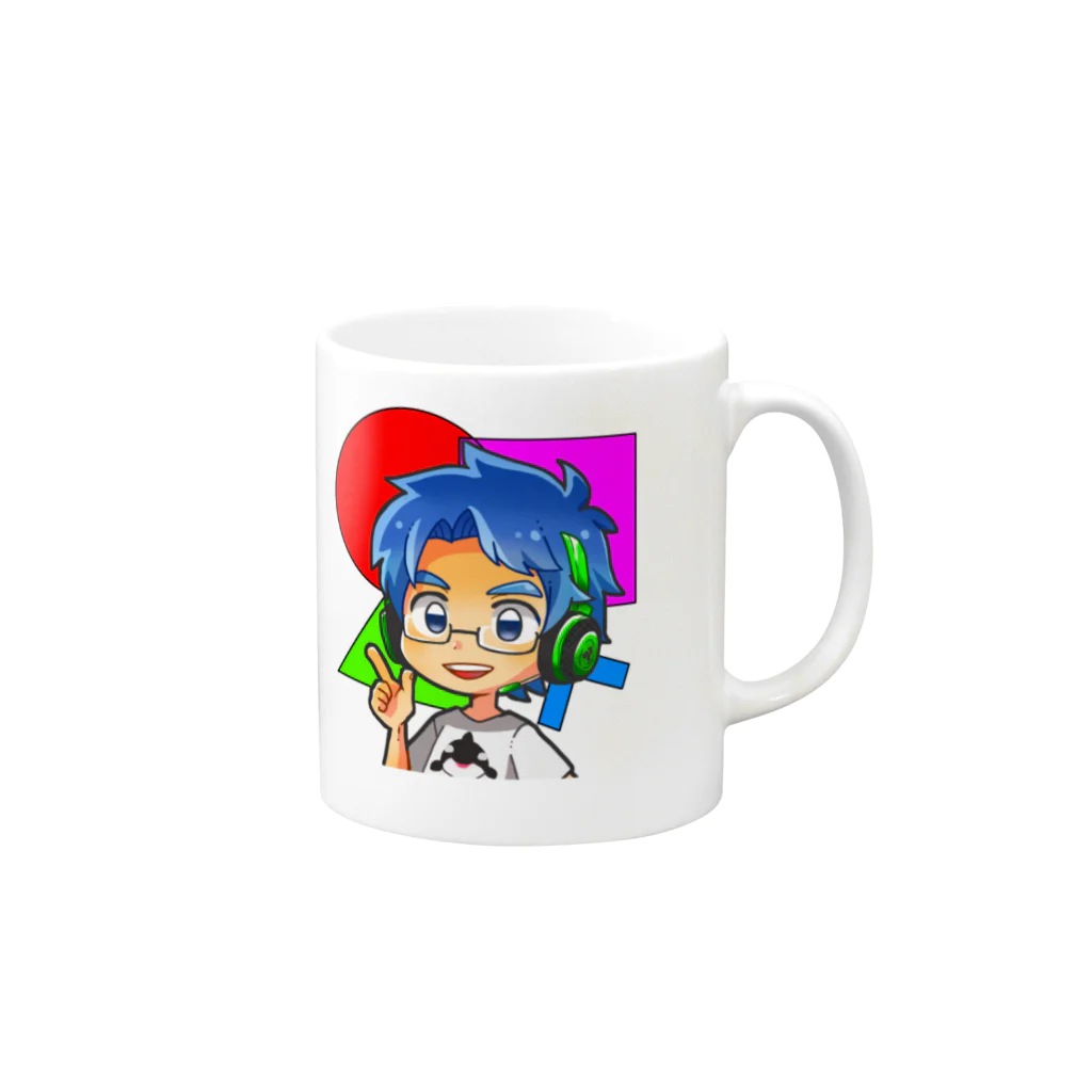 GAME DIG＠しゃち【Vision8】のしゃちCUP Mug :right side of the handle