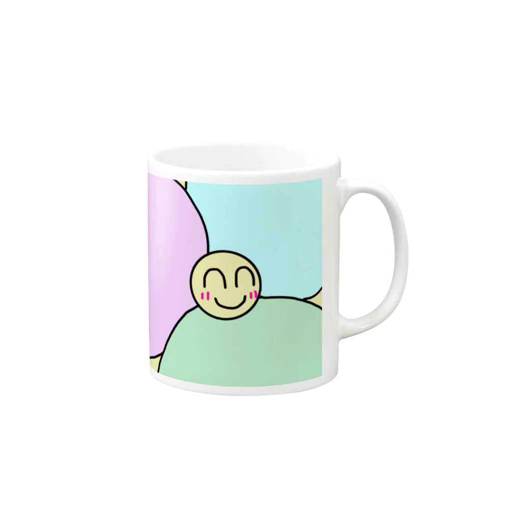 mai_relaxedのはなるん Mug :right side of the handle