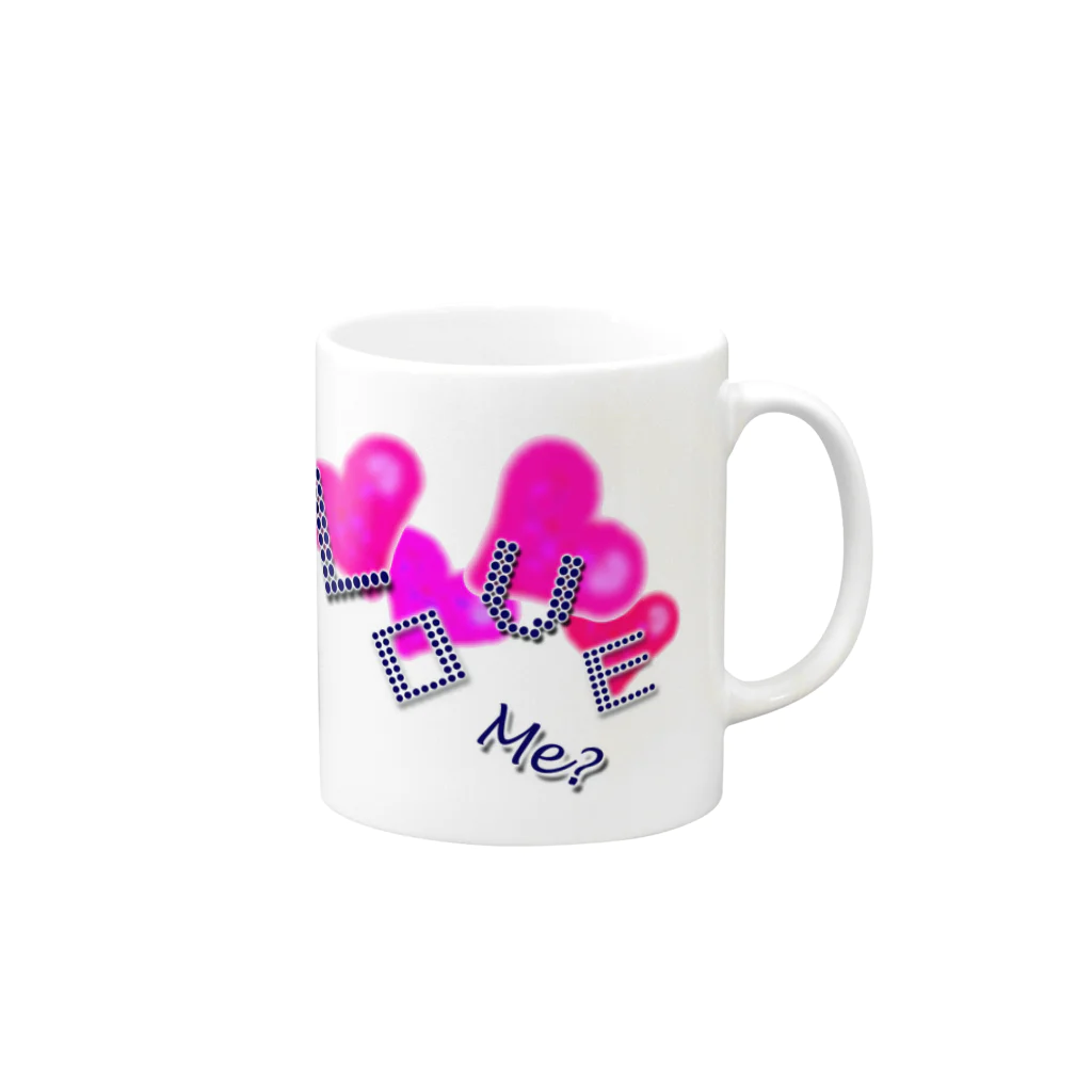 runaのLOVE me? Mug :right side of the handle