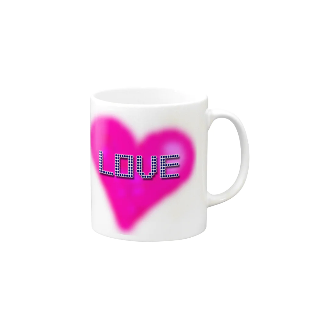 runaのLOVE Mug :right side of the handle