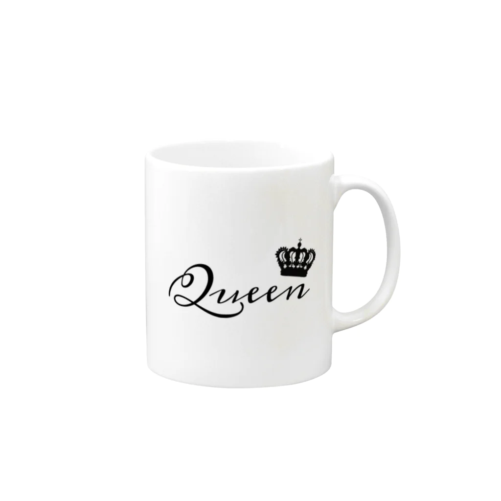 𝑆𝑒𝑥𝑦 𝑀𝑜𝑜のQueen(王冠) マグカップの取っ手の右面