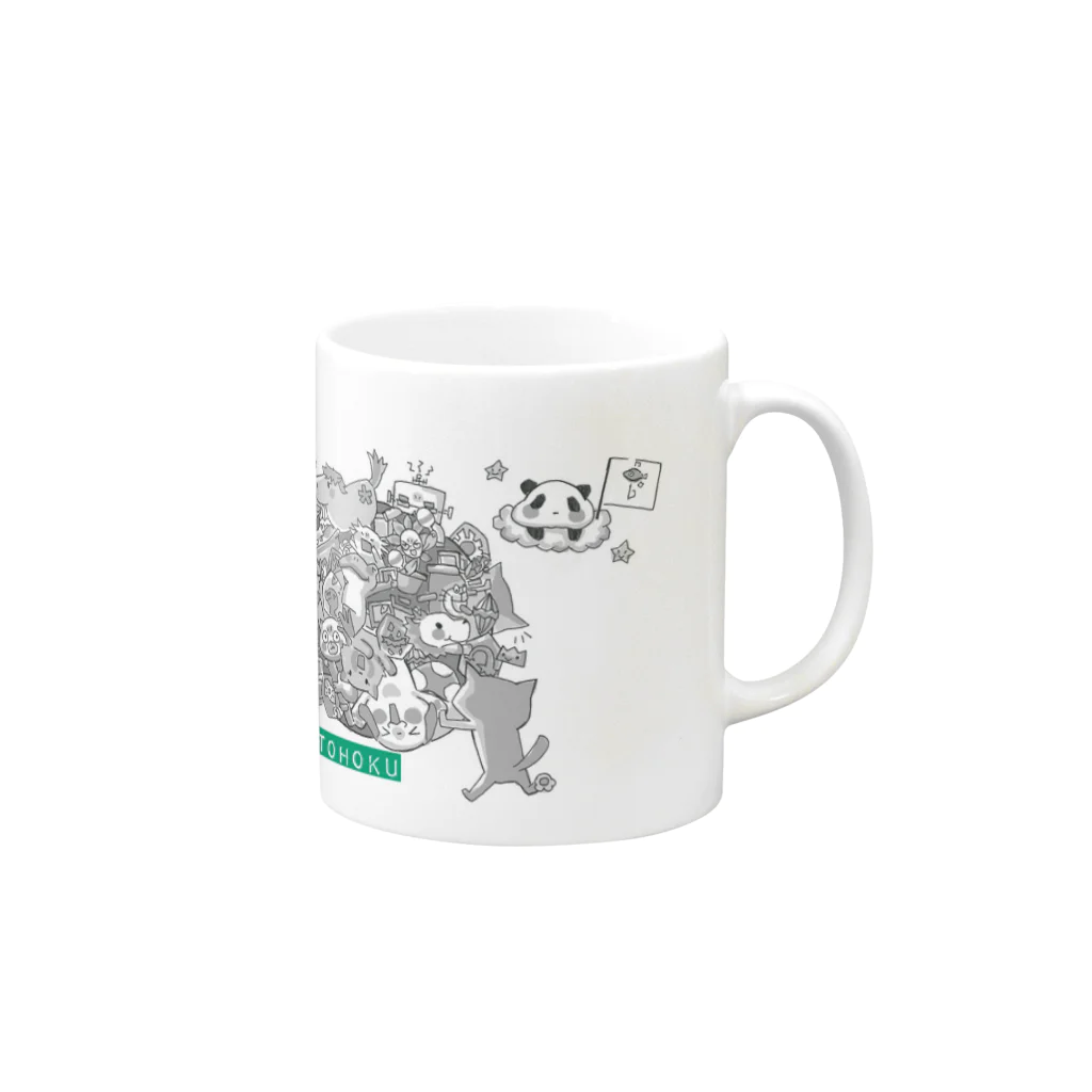 こうらえな(iceeye)の塊ingress 東北(絆) Mug :right side of the handle